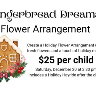 KIDS CLASS - Gingerbread Dream Floral Arrangement
